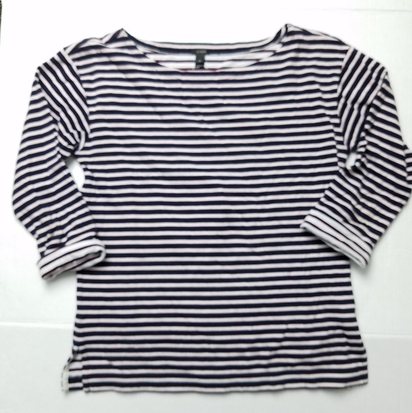 J. Crew Mariner Stripe Boatneck Tee - Picture 5 of 8